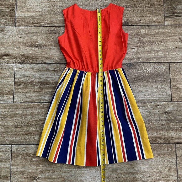 Vintage Mod Hippie Swirl Sleeveless Dress - Picture 6 of 11